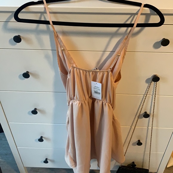 Beige mini dress from Showpo -Dancing Dream Dress - Picture 3 of 8